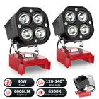 2 Pack 40W Led Work Light Compatible With Milwaukee 18V Battery 6000LM 6500K New. Price: $29.74.