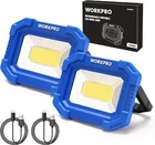 Workpro 2PACK Rechargeable 2000LM Led Magnetic Super Bright New. Price: $39.99.