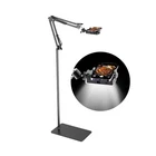 Floor Overhead Phone Tripod With Rechargeable Light For Cooking... Usa Fast Ship New. Price: $70.61.
