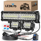 12 Inch Led Light Bar And 2PCS 4 Pods With Rocker Switch 3 Lead Wiri... New. Price: $94.99.
