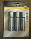 Defiant 300 Lumens Aluminum Flashlight 3-PACK Mode Grey New Sealed Package. Price: $18.90.