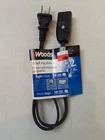 Woods 2' Small Appliance Power Cord Gauge Wire Light Duty 10 Amps 18/2 Hpn New. Price: $6.99.