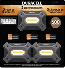 Duracell Led Work Lights Set Of 3 600 Lumens Battery Operated 4MODES Aa Included New. Price: $39.99.