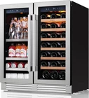 Ca'lefort 24/30 Inch Wine And Beverage Refrigerator Cooler Dual Zone French Door New. Price: $659.99.
