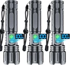 2000 Lumens Rechargeable Flashlight - Waterproof, 20H Runtime, 5 Modes, 3PACK New. Price: $104.49.