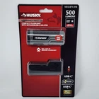 Husky Compact Led Flashlight 500 Lumens Usb Black With Rechargeable Holster New. Price: $17.99.