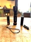 *new* Duracell 1500 Lumen Led Rechargeable Handheld Flashlight Black Batteries Open. Price: $18.00.