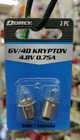 6V/4D Krypton Bulb,no 41-1663, Dorcy International New. Price: $9.99.