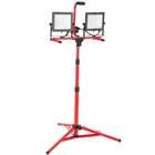 Svopes Led Work Light 20000 Lumen Dual-head With Adjustable Tripod Stand Open. Price: $59.00.