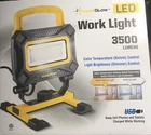 Led Worklight 3500 Lumen, With Usb Charging Port 2.1A,5V, Color Trmperature New. Price: $79.99.