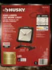 Husky 3500-LUMEN Portable Bulb Work Light Black Stand Sealed Switch New. Price: $75.00.
