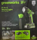 Greenworks 24V 2-IN-1 Light, 650 Lumen Led, 2.0AH Battery & Compact Charger New. Price: $141.16.