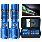 Banral Rechargeable Led Flashlight, 6 Modes, Waterproof, 2 Pack, Blue New. Price: $41.54.