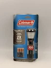 Coleman 300 Lumens Led Flashlight Batteryguard IPX4 Water Resistant Aaa New. Price: $14.99.