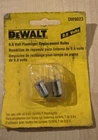 Dewalt 9.6V Flashlight Replacement Bulbs 2-PK #DW9023 Nos New. Price: $12.50.
