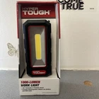 Hyper Tough 1000 Lumens Rechargeable Work Light With Aluminium & Plastic Housing New. Price: $39.99.