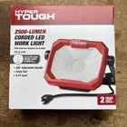 Hyper Tough 2500-LUMEN Corded Led Work Light 360 Foldable Handle Hd Body #9 New. Price: $21.99.