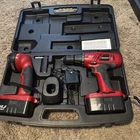 Craftsman 18V Drill Driver, Flashlight, & Charger Batteries Don Hold Open. Price: $47.99.