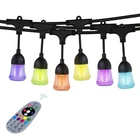 Pack Led Smart Wifi Outdoor Strings Light Dimmable 60 Bulbs 7W Lot (5) 94' New. Price: $165.00.