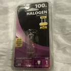 Feit Electric 100W Halogen Light Bulb GY6.35 Base 120V BPQ100T4/JCD New. Price: $55.00.