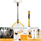 15000 Lumen 105 Watt Dual-head Led Work Light Telescoping Tripod Rotating New. Price: $295.99.