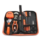 18 Pc Home/indoor Repair Handy Tool Set Wrench Plier Mini Led Flash Light Orange New. Price: $17.99.