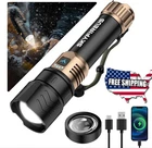 Skyfire 1500000LM Led Flashlight Rechargeable Zoom Starter Waterproof New. Price: $49.85.