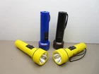 X4 Garrity Flashlight 2 Battery Powered Multi-color Pack Black Blue Yellow Used. Price: $18.00.