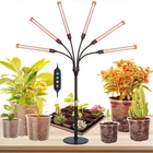 6-HEAD Adjustable Grow Light With Timer For Indoor Plants 54W Full Spectrum New. Price: $64.99.