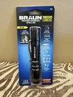 Braun 1800 Lumen Waterproof Rechargeable Tactical Flashlight 59282 New. Price: $24.50.