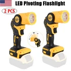2PCS Led Pivoting Flashlight Cordless Work For Dewalt 20VOLT Max New. Price: $36.99.