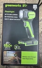 Greenworks 24V Max 200 Lumens Handheld Flashlight, Tool Only New. Price: $24.99.