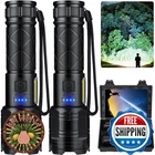 Taoquwe Rechargeable Led Flashlights 99,000 Lumens 7 Modes Waterproof 2 Pack New. Price: $59.98.
