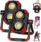 Yzoni Pack Led Work Light Rechargeable, Cob 2500LM Folding Portable Red New. Price: $68.48.