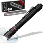 Rechargeable Pen Flashlight, 400 Lumens Small Pocket With Clip, New. Price: $31.85.