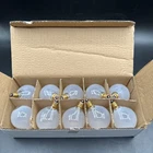 Small Globe G16.5 Round Bulb E12 Candelabra Base - 10 Frosted Watts New. Price: $16.40.
