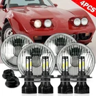 4PCS 3/4" 5.75" Led Headlights Hi/lo Beam Drl Lamp For Chevy Corvette C3 68-82 New. Price: $69.99.