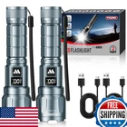Wdtpro Led Flashlight 2-PACK 6000 Lumens Super Bright Zoomable Rechargeable Tact New. Price: $48.58.