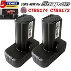 2X For Snap On 14.4V 7.2V Battery CTB8174 CTB8172 CTR861 CTC772A CT825DB 2500MAH New. Price: $139.90.