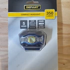 Defiant Compact Headlight 350 Lumens Led Headlamp IP44 Modes Aaa Incl New. Price: $6.19.