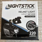 Nightstick NSP-4650B Forge Helmet-mounted Multi-function Flashlight, CR123 New. Price: $75.00.