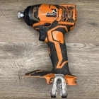 Ridgid R86034 1/4 Inch 18 Volt 400 Rpm Cordless Impact Driver Tool Only Used. Price: $21.99.