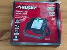 Husky 1000 Lumen Corded Led Work Light Adjustable Handle Open Box. Price: $17.98.