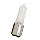 S1982 Satco 50W 120V T4 BA15D Mini Frosted Halogen Lamp New. Price: $11.99.