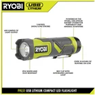 Ryobi Usb Lithium Compact Led Flashlight FVL51 * Bare Tool Open. Price: $21.95.