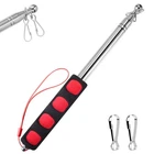 Bonwin 1.6M Telescopic Handheld Flagpoles With Clips, 5 Ft, Red BLACK,1 Pack New. Price: $14.99.