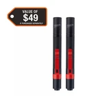 Milwaukee 2105P 100 Lumens Aluminum Pen Flashlight W/ Clip 2-PACK New. Price: $26.99.
