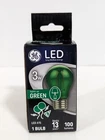 Ge Led Party Light Bulb A15 Green 100 Lumens 3-WATT 93116856 New. Price: $5.59.