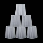 Kora Clip-on Chandelier Lamp Shades,set Of 6,SMALL BARREL,5.2" 4" H5.2" New. Price: $83.95.