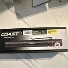 Coast XP18R 1000 Lm Rechargeable Led Flashlight, Focusing Beam, Black, Usb New. Price: $50.00.